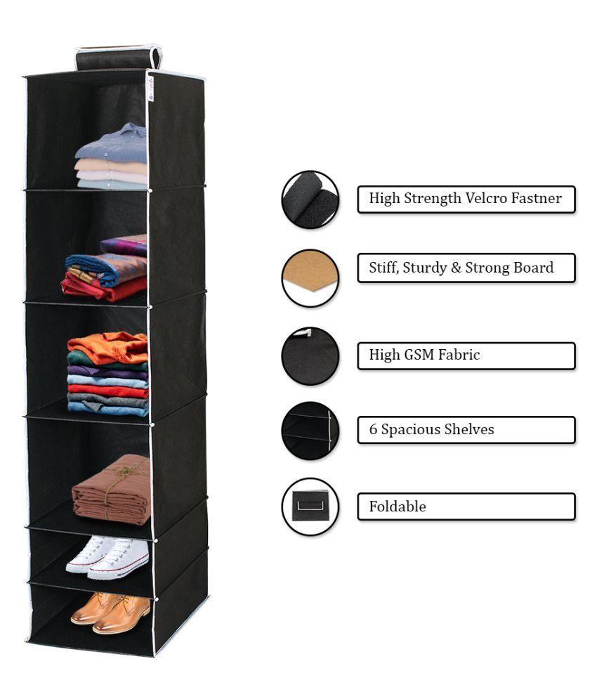 6 Shelves Foldable Hanging Wardrobe Organizer