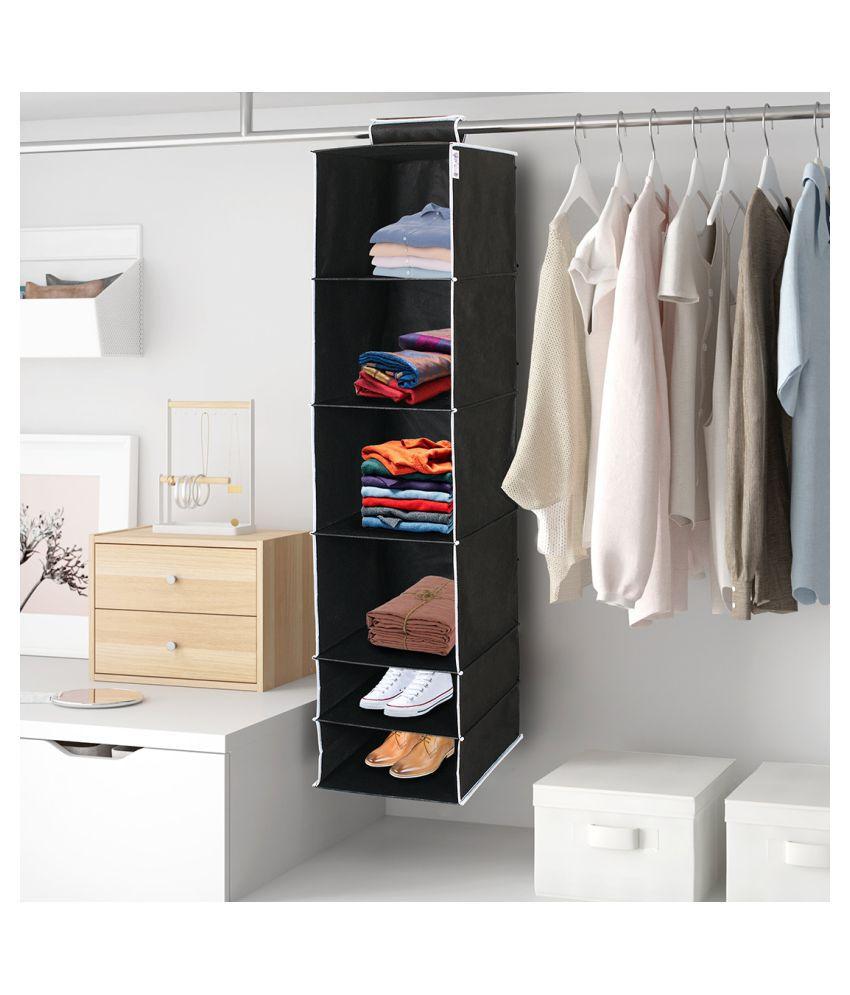 6 Shelves Foldable Hanging Wardrobe Organizer